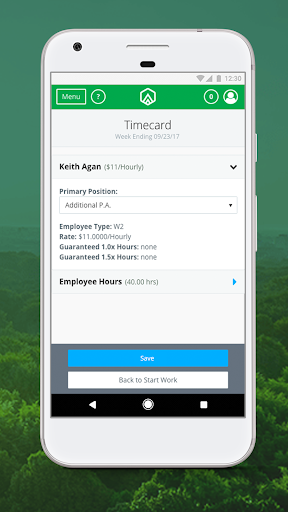Android application GreenSlate screenshort