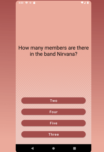 Android application Wow Quiz screenshort