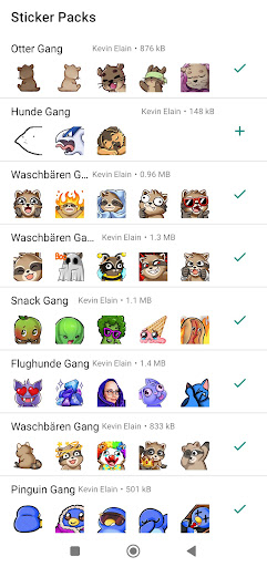 Android application WAStickerpack for Twitch Gang screenshort
