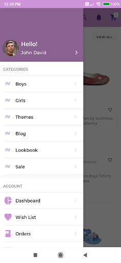 Android application Purple United Kids screenshort