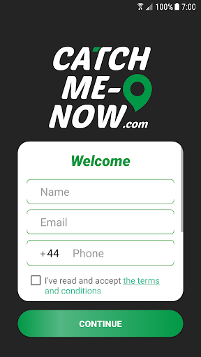 Android application Catch Me Now screenshort