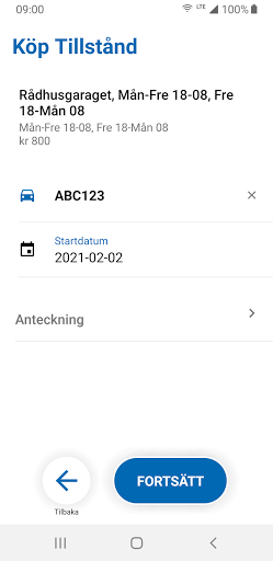Parkera Helsingborg Screen 3