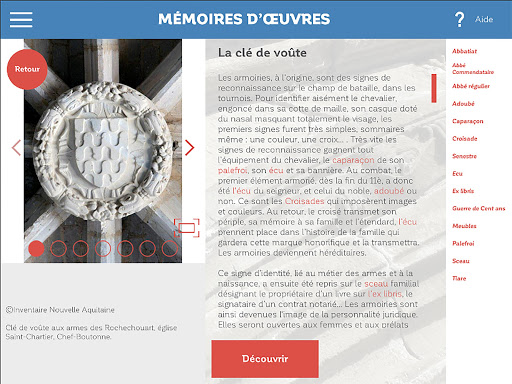 Mémoires d'œuvres Screenshot 3 - AppWisp.com
