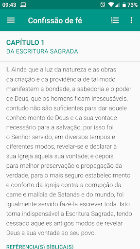 Android application Símbolos de Fé - IPB screenshort