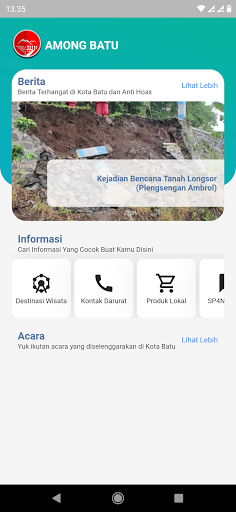 Android application Among Batu screenshort
