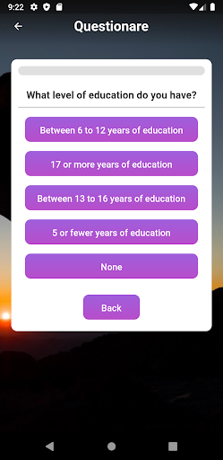 Lifespan Calculator Screen 2