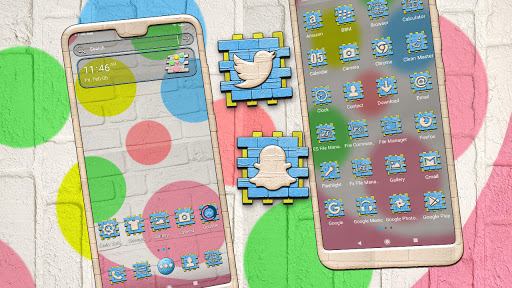 Android application Brick Painting Theme screenshort