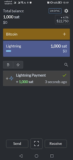 Android application Valet screenshort