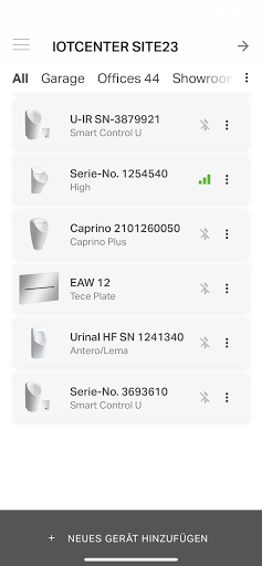 Android application LAUFEN SmartControl screenshort