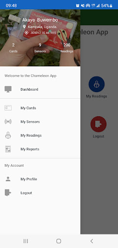 Chameleon App Screen 3