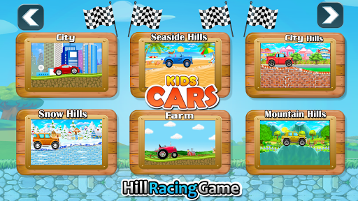 Kids Cars hill Racing games - Toddler Driving  screenshots 1
