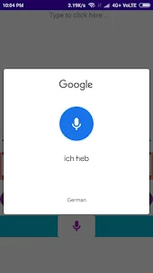 German Speech To Text App