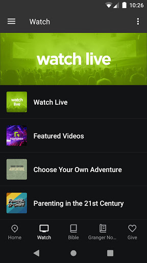 Screenshot of Granger Community Church