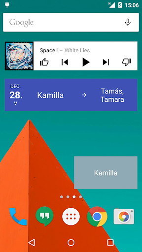 Android application Névnapp screenshort