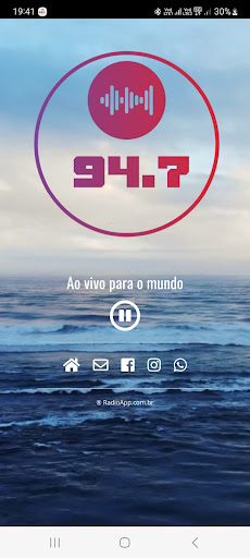 Android application Rádio 94.7 FM screenshort