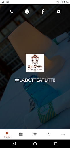 Android application La Botte Ristorante Pizzeria screenshort