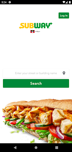 Android application Subway Antigua screenshort