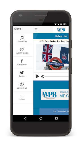 WPB Broadcasters Demo Screen 2