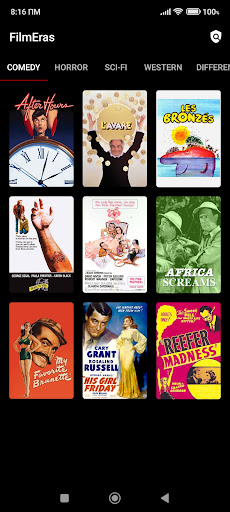 Android application FilmEras: Old Classic Movies screenshort