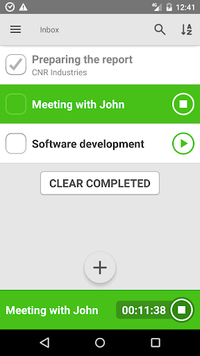 Android application Time Doctor Classic screenshort