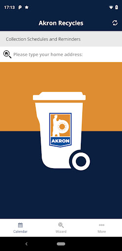 Android application Akron Recycles screenshort