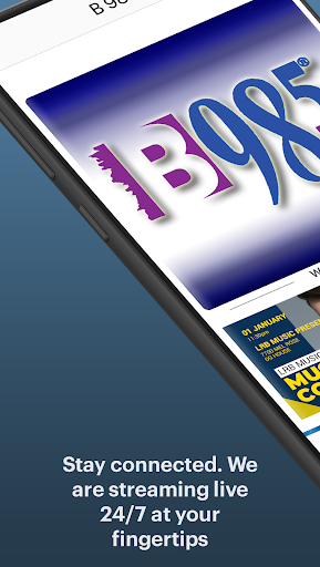 Android application B 98.5 screenshort