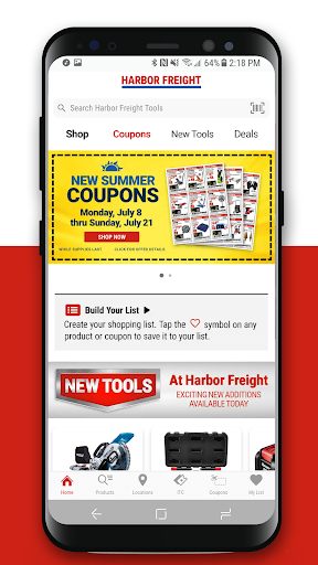 Android application Harbor Freight Tools screenshort