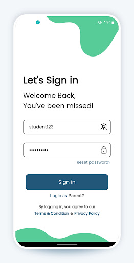 eSchool - Student & Parent App Screen 2