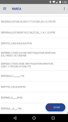 NMEA Reader Screen 2