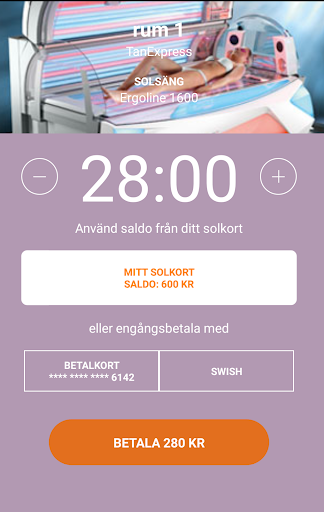 TanExpress Screen 2
