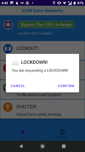 ICON Signals Alarm Generator R Screen 2