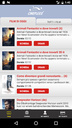 Anteprima dell'app
