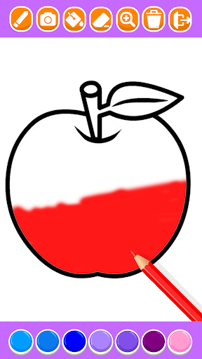 fruit coloring book for kids