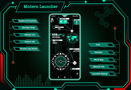 Modern Launcher 2022 - AppLock android2mod screenshots 1
