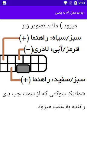 Android application آموزش نصب دزدگیر پراید screenshort