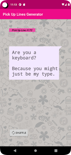 Random Pick Up Lines Screen 3