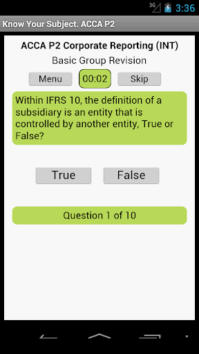 ACCA P2 Corporate Reporting