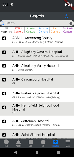 PA EMS Protocols Screen 3