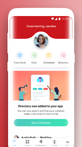 Android application Post Us screenshort