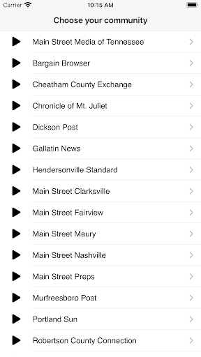 Android application Main Street Media TN screenshort