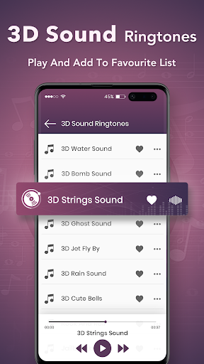 3D Sound Ringtone Screen 3