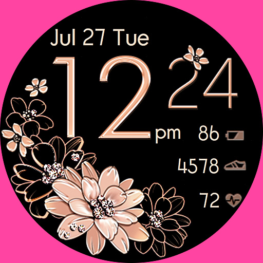 Golden Floral Watch logo