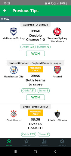 Betting Tips & Bet Odds app Screen 2