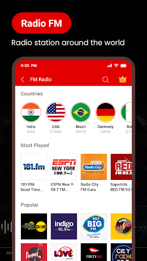 Radio : Live FM Radio Screen 2