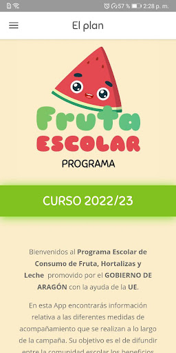 Programa Fruta Escolar Screen 2