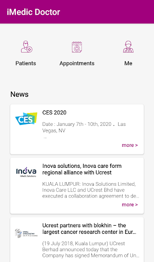 Android application iMedic Doctor screenshort
