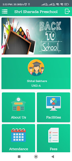 Android application Shree Sharada Preschool screenshort