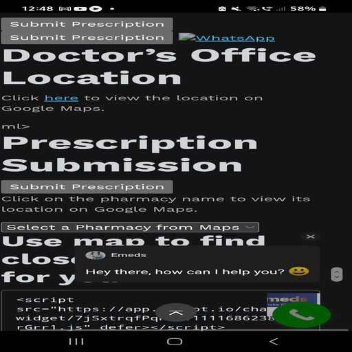 Android application Emeds screenshort