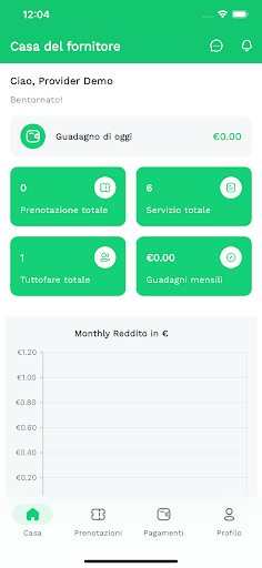 Android application Fornitore screenshort