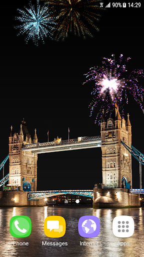 Fireworks Live Wallpaper Screen 3